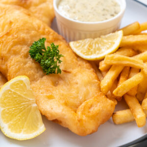 Fresh fish and chips